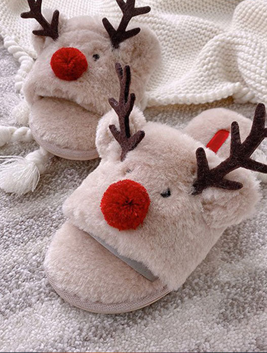 Babuchas navideñas reno
