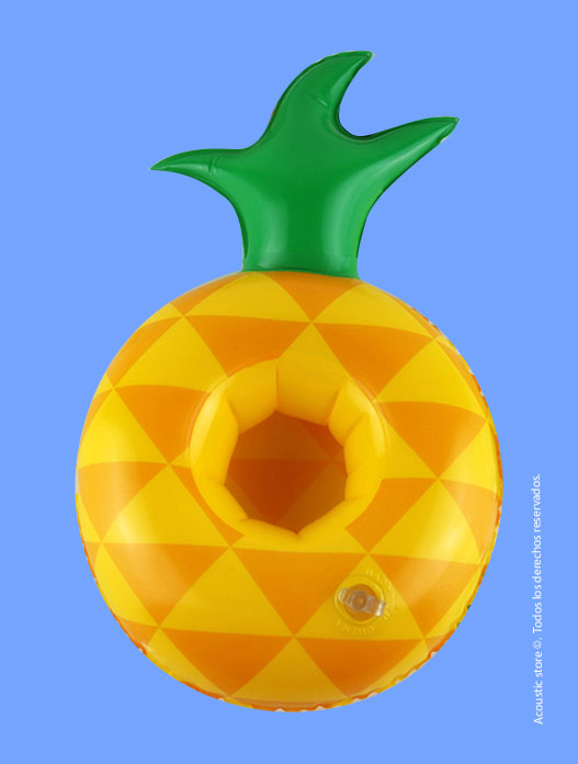 Flotador para bebidas piña