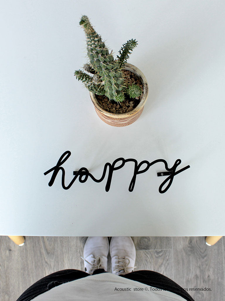 Letras metálicas decorativas Happy