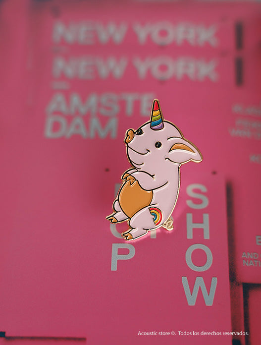 Pins cerdito unicornio