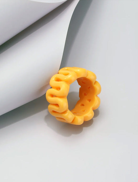 Anillo churrito amarillo