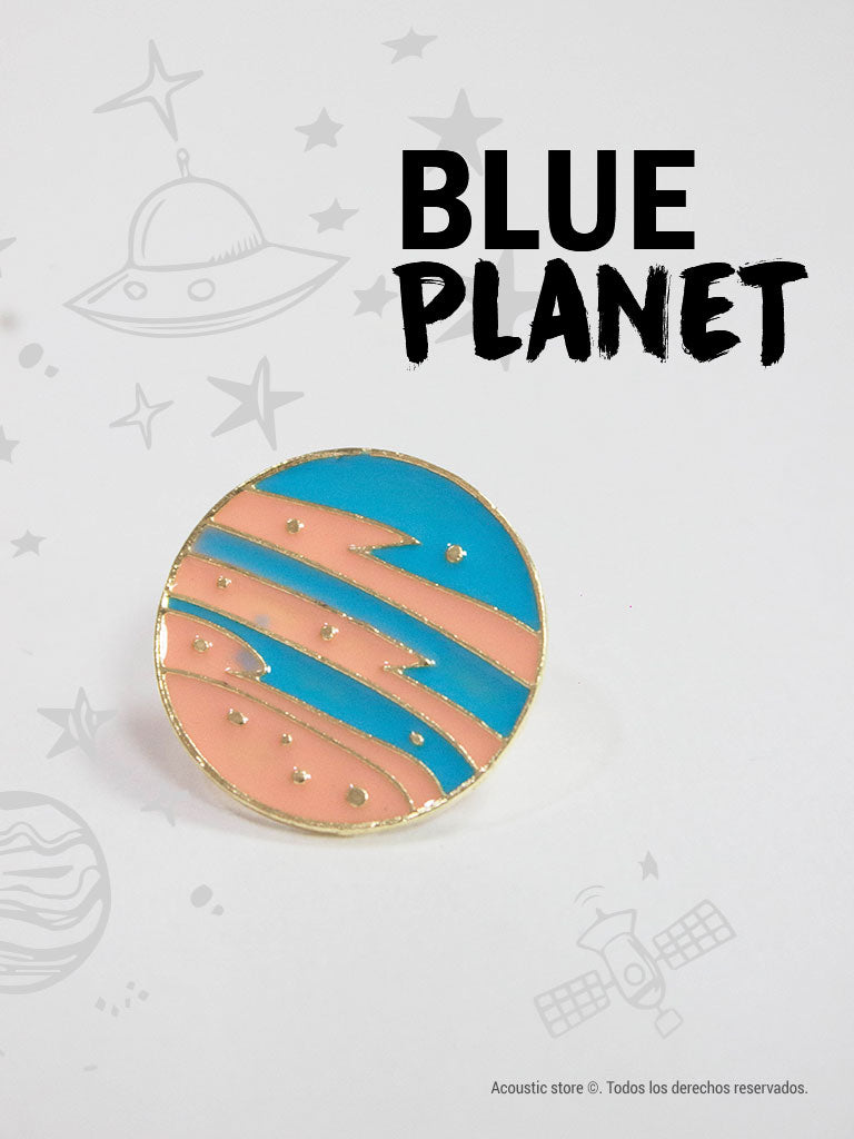 Pins blue planet